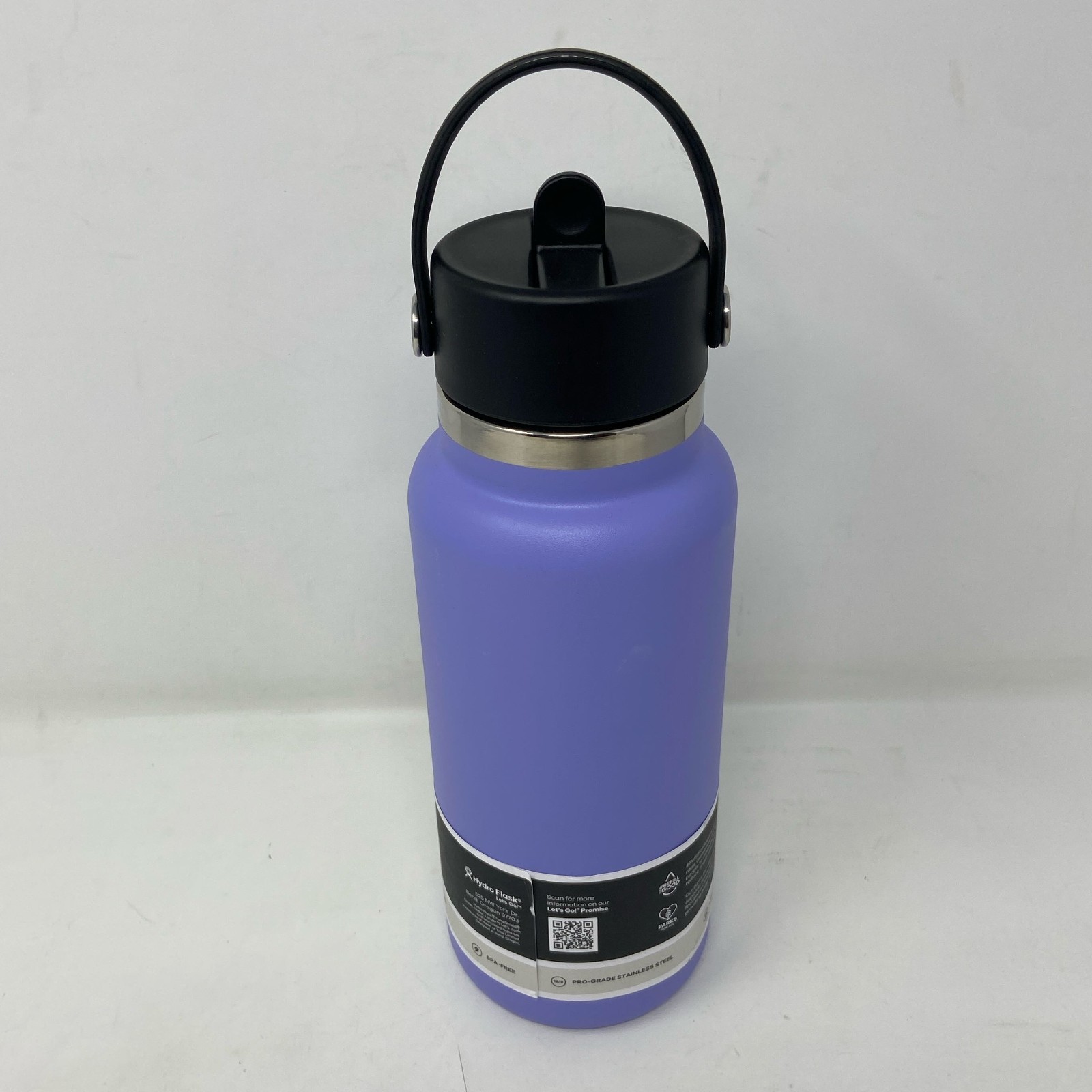 Hydro Flask 32oz Wide Mouth Bottle w/ Flex Straw Cap - Lupine Purple W32BFS474