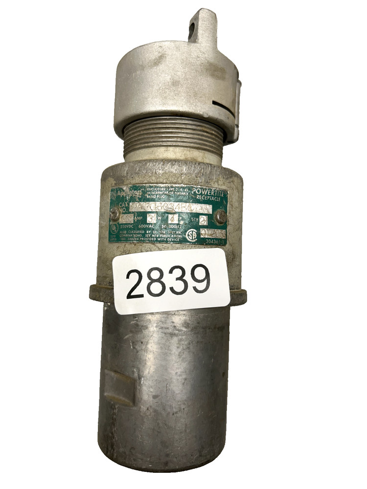 Appleton DTQ6034 Pin & Sleeve Powertite Receptacle