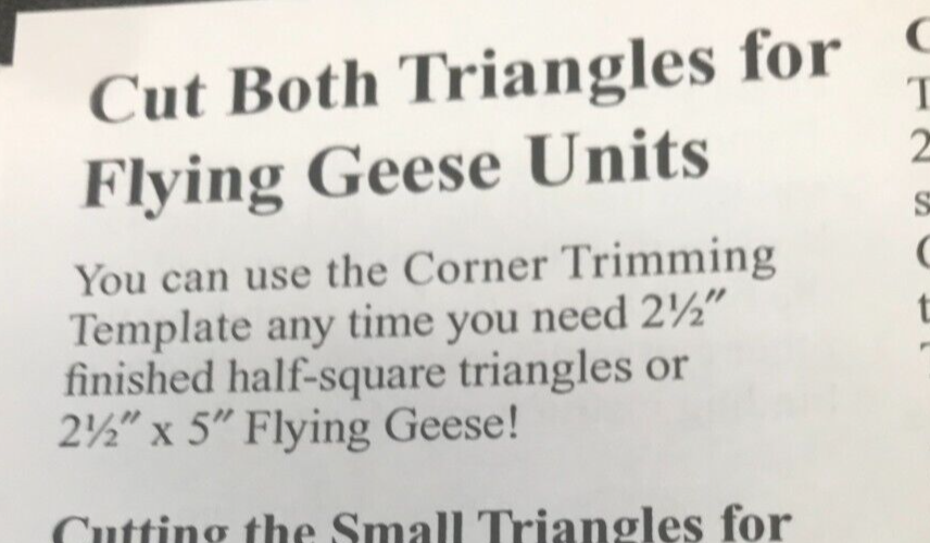 MARTI MICHELL - PERFECT PATCHWORK #8073 CORNER ACRYLIC TRIMMER & BOOKLET