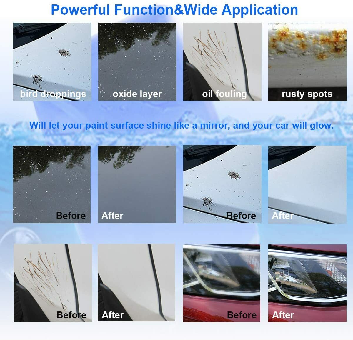 Clay Bar Detailing Auto Car Clean Wash Glass Cleaner Sludge Mud Remove Magic