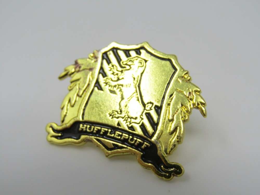 Hufflepuff Crest Pin Gold Tone 2016