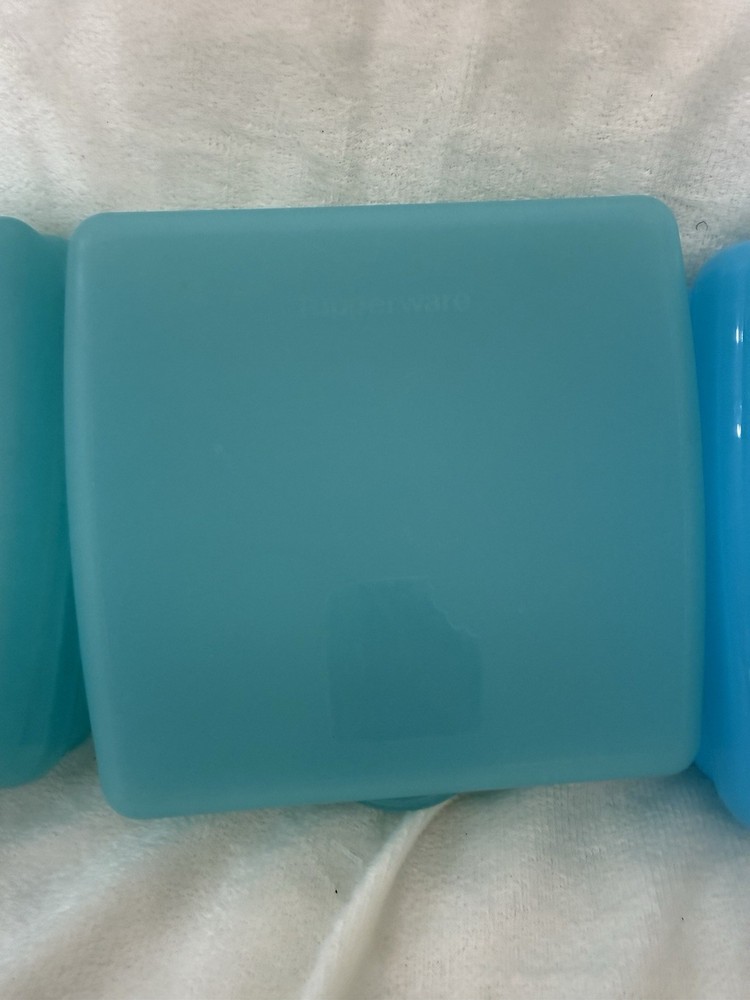 Tupperware Sandwich Keeper Reusable Containers 3 count With Attached Lid
