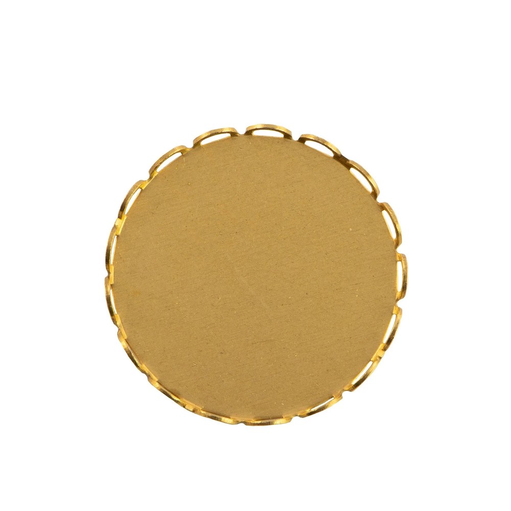 22mm No Loop Raw Brass Lace Edge Round Setting (6)