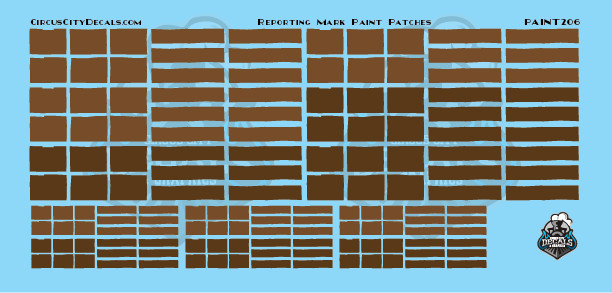 Reporting Mark Paint Patch Set Brown HO Scale