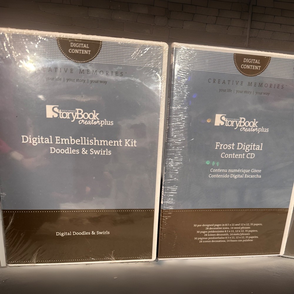 Storybook Creator Plus Digital Content 2 Unopened CD Cases