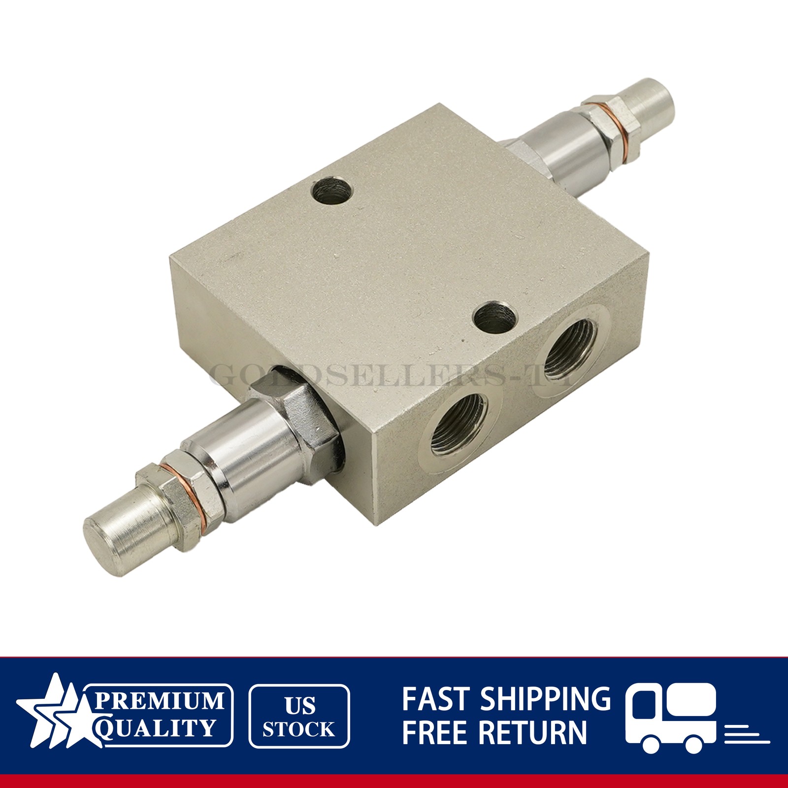 12 GPM Max Flow 3/8” NPT Ports Dual Crossover Hydraulic Relief Cushion Valve