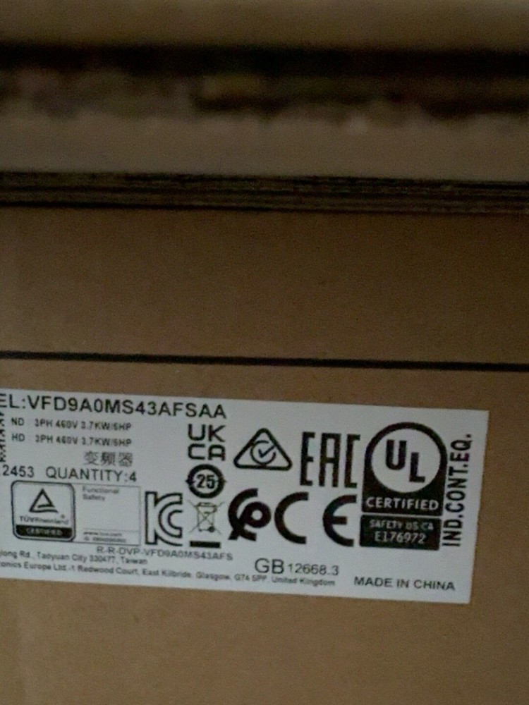 1PCS NEW VFD9A0MS43AFSAA Variable Frequency Drive DELTA