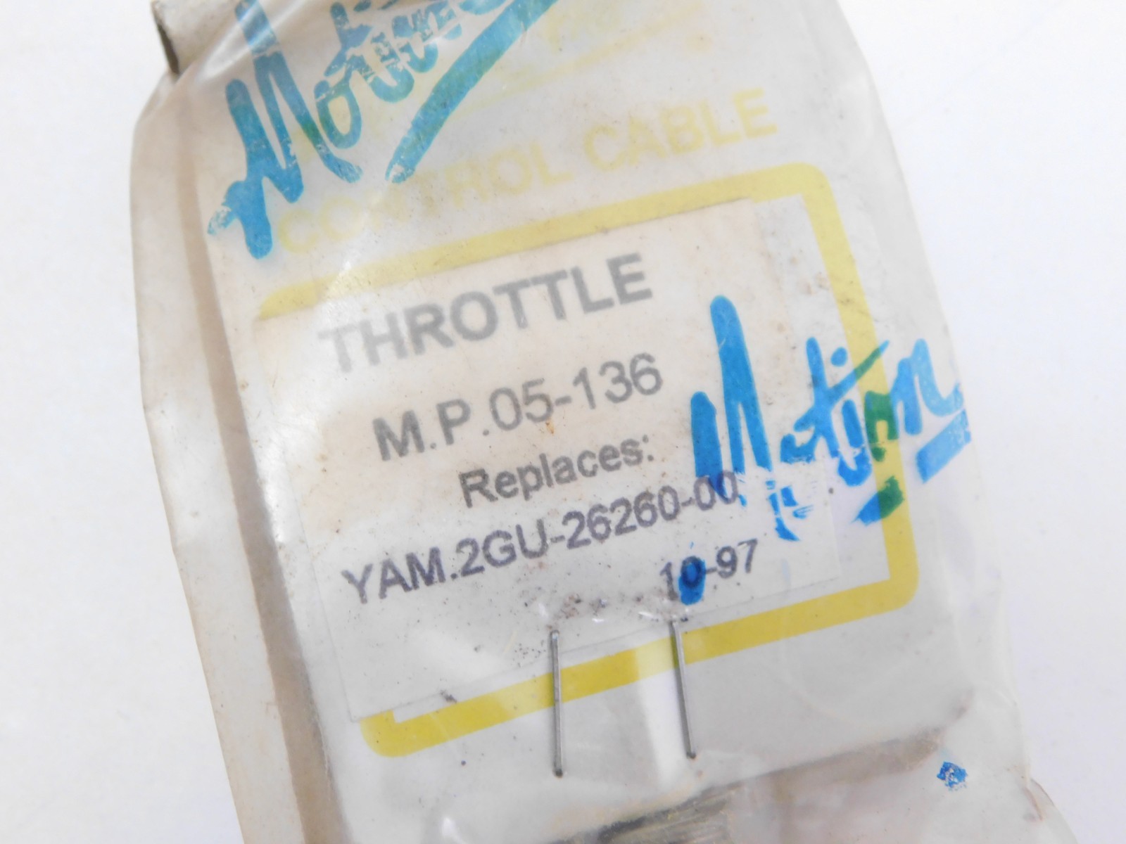 Motion Pro Black Vinyl Throttle Cable 05-0136 Yamaha Yfz350 Banshee 1987-2006