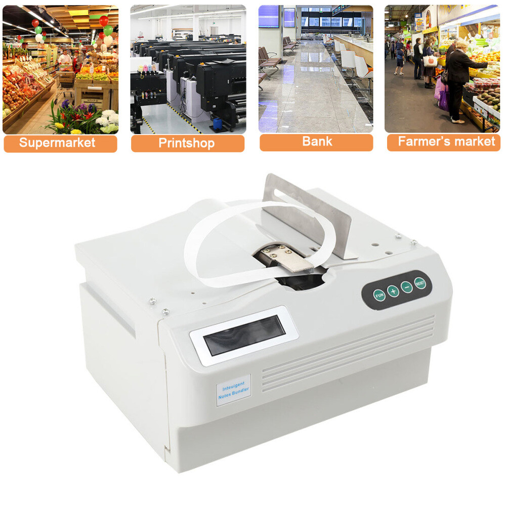 Automatic Money Bundle Machine 2sec/Once Intelligent Banknote Binding Machine
