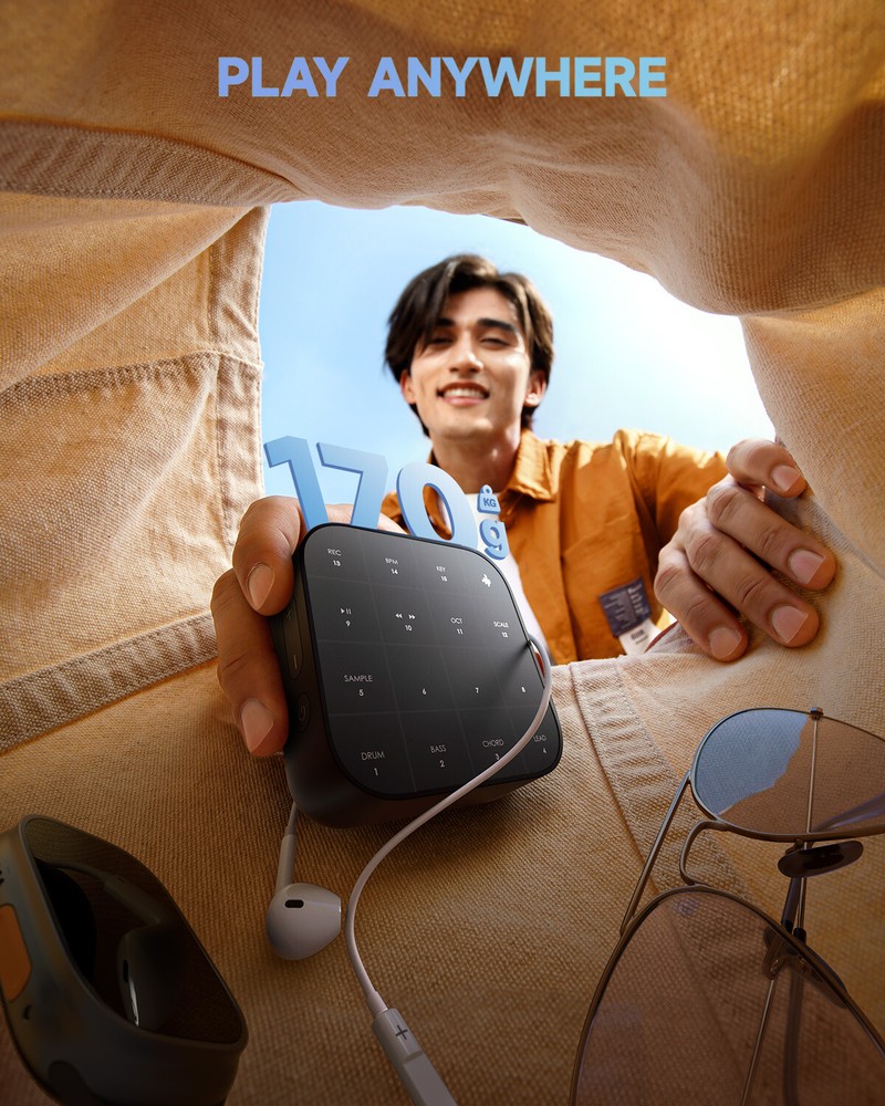 Donner MEDO Bluetooth MIDI Controller Handheld Built in Speaker Looper Synth