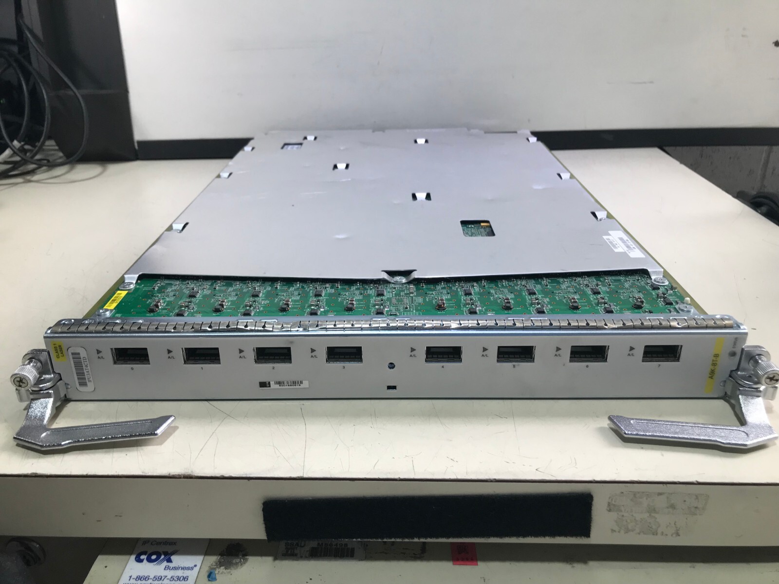 CISCO A9K-8T-B 8 PORT XFP 10 GIGABIT ETHERNET MEDIUM QUEUE LINE CARD IPU3AT4CTD