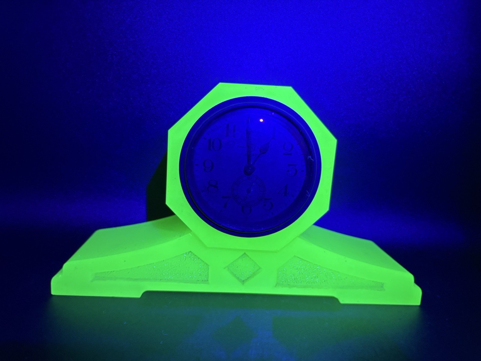 Uranium Glass Clock