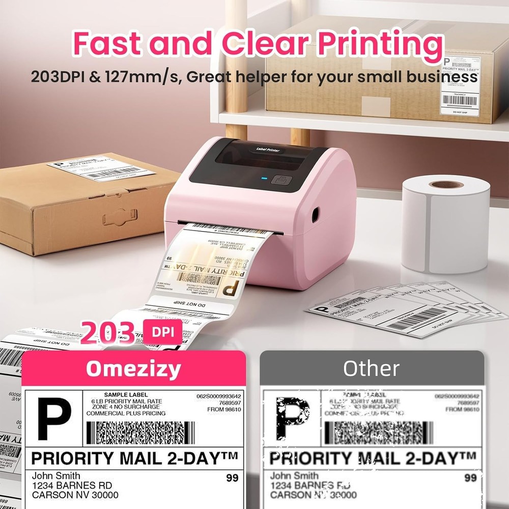 Phomemo 4x6 Wireless Shipping Label Printer Thermal Label Printer for USPS FedEx