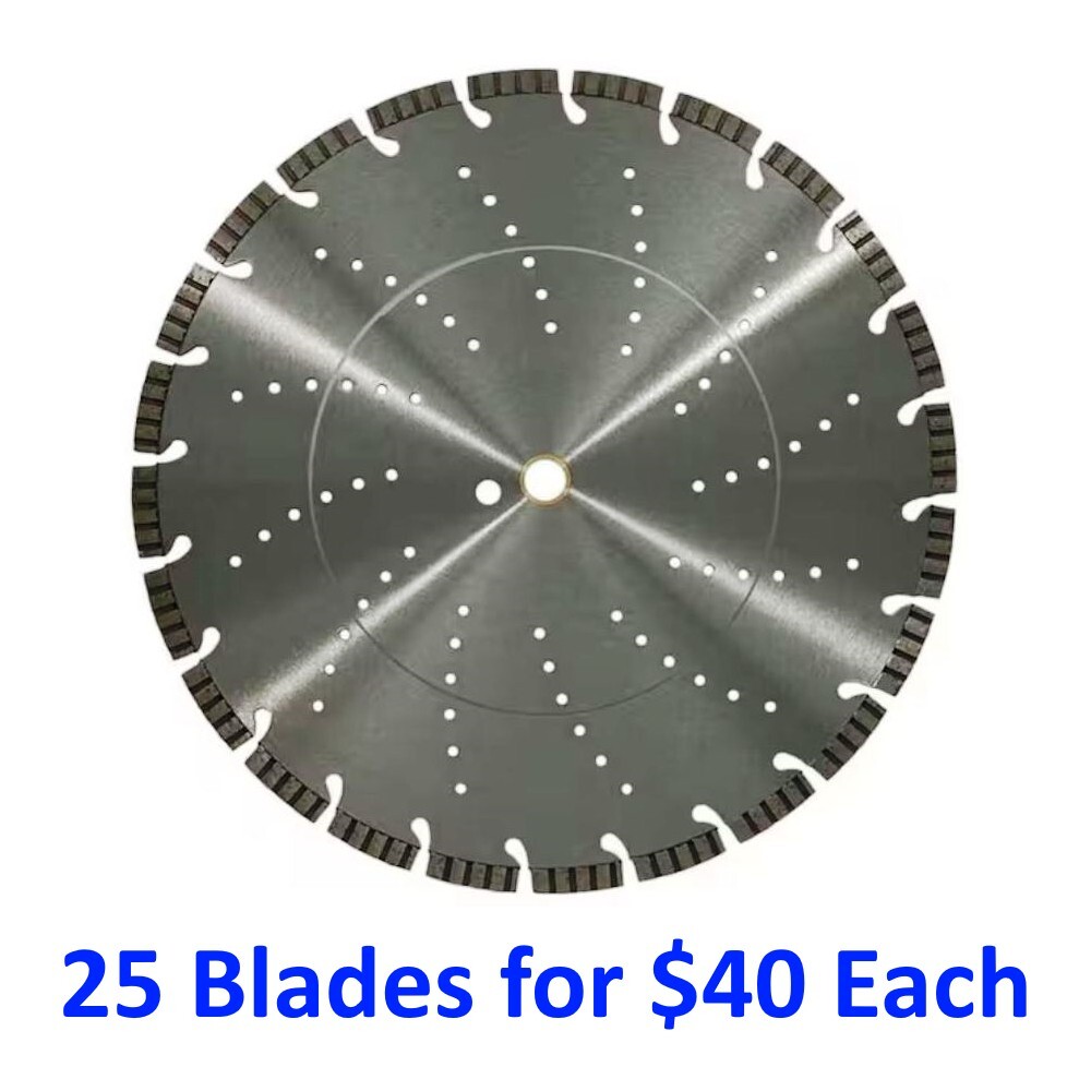 14" TURBO SEGMENT DIAMOND SAW BLADE - 10 Blades for $42 Each