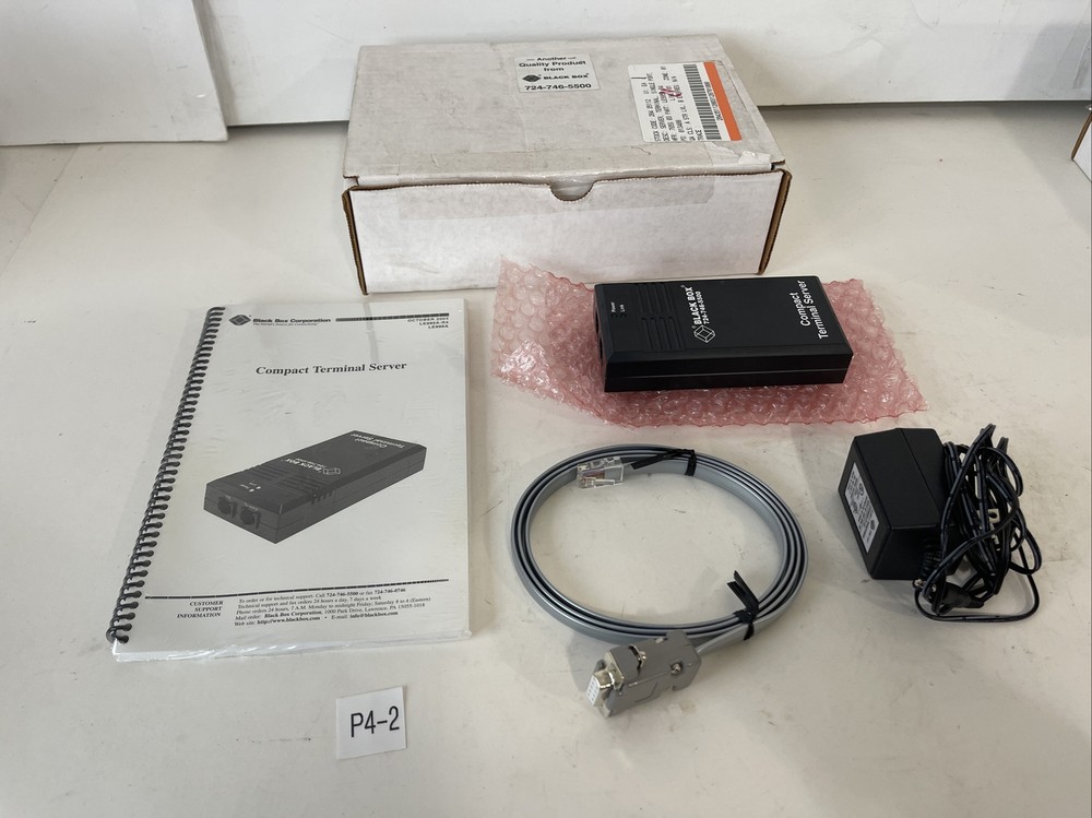 Black Box LE995A-R4 Compact Terminal Server with Manual