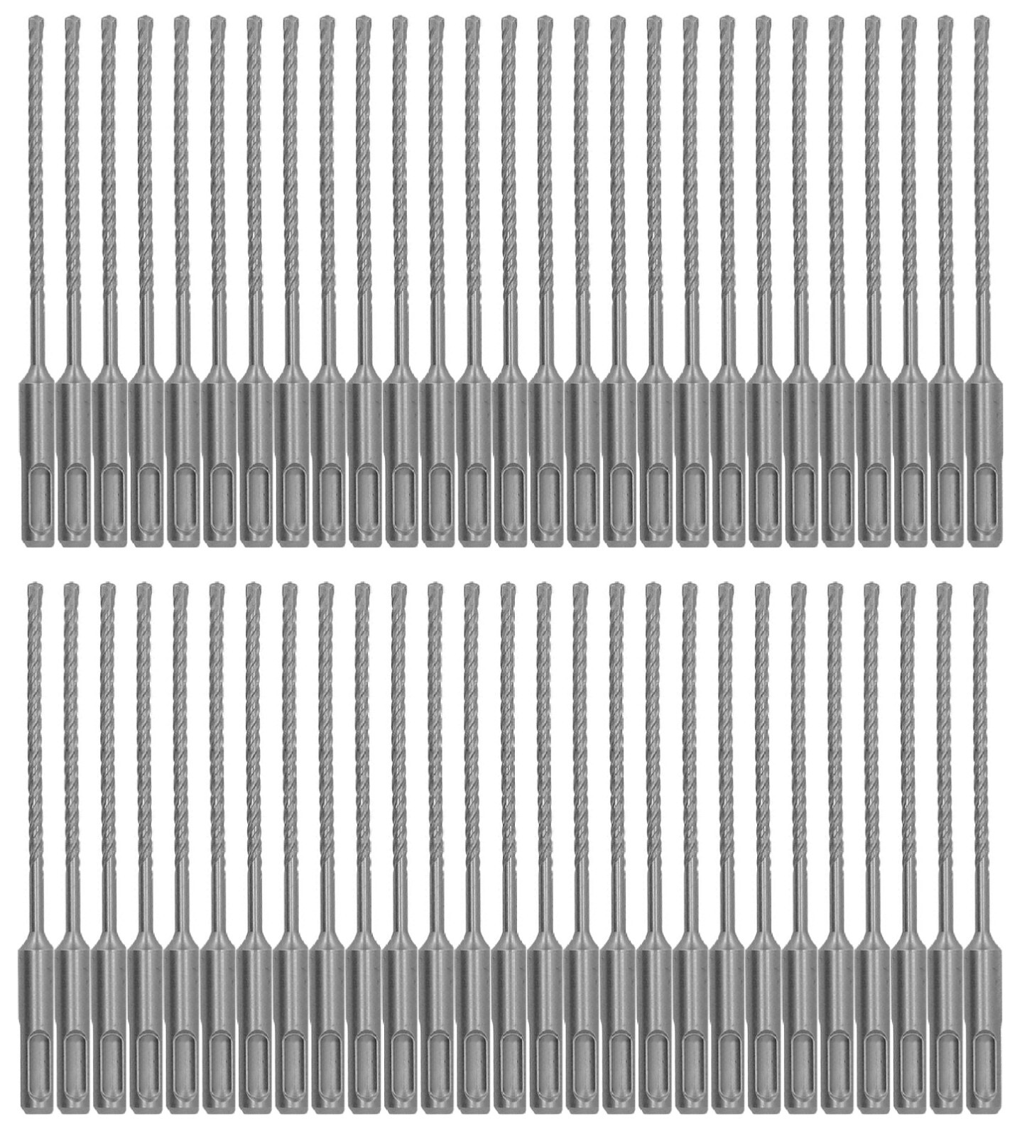 SDS Plus Rotary Hammer Drill Bit Set Carbide Tip Drill Concrete Masonry-60Pcs