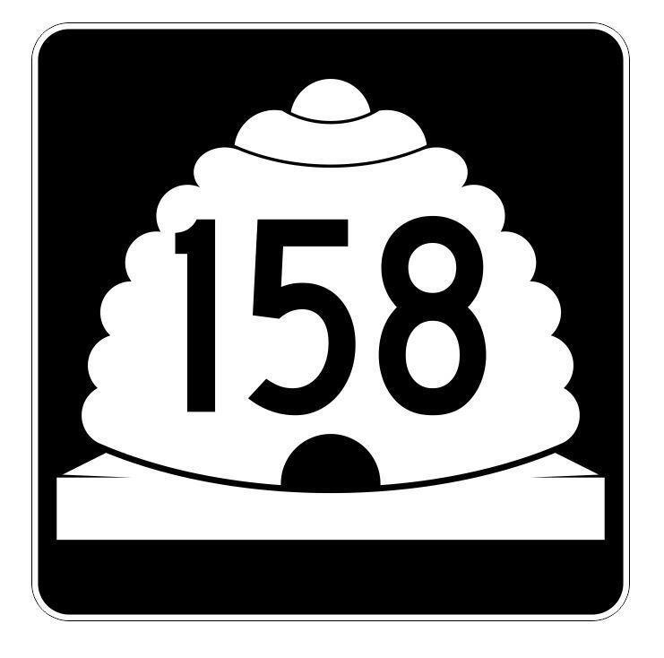 Utah State Highway 158 Sticker Decal