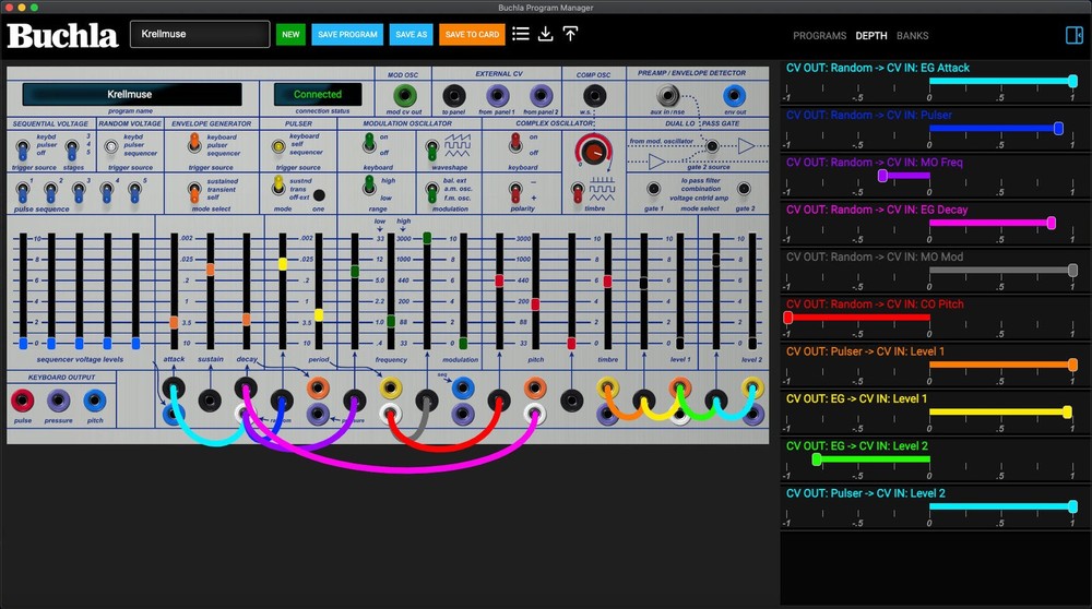 BUCHLA EASEL PROGRAM MANAGER CARD : NEW : [DETROIT MODULAR]