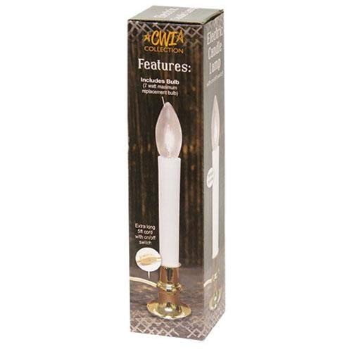 Electric Candle Lamp - 7", Plastic