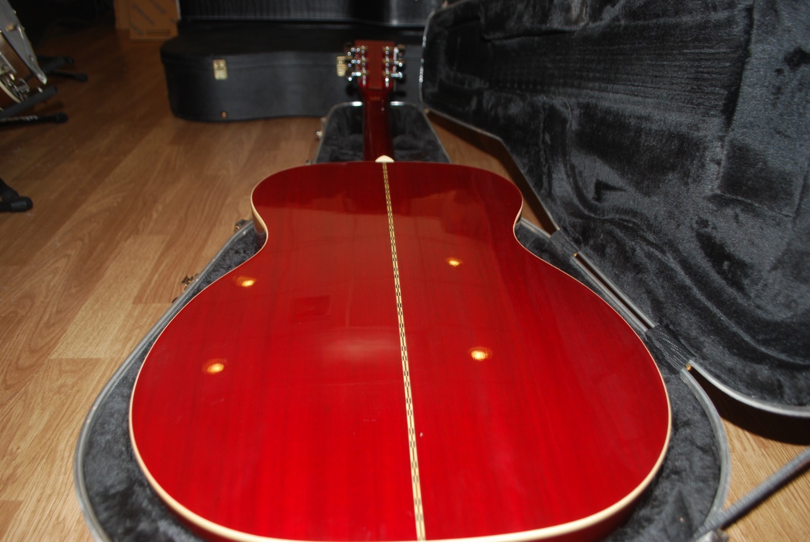 Zager ZAD 50 OM Acoustic Electric Guitar With Zager Hard Shell Case