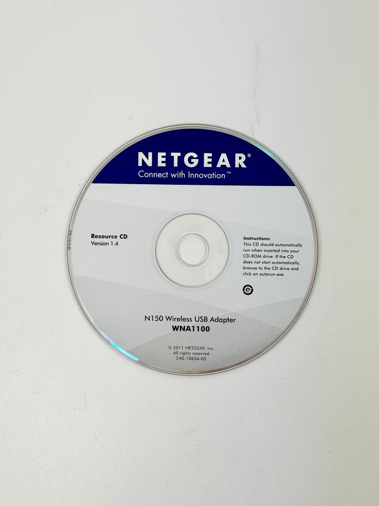 Netgear Resource CD Version 1.4 for the N150 Wireless USB Adaptor