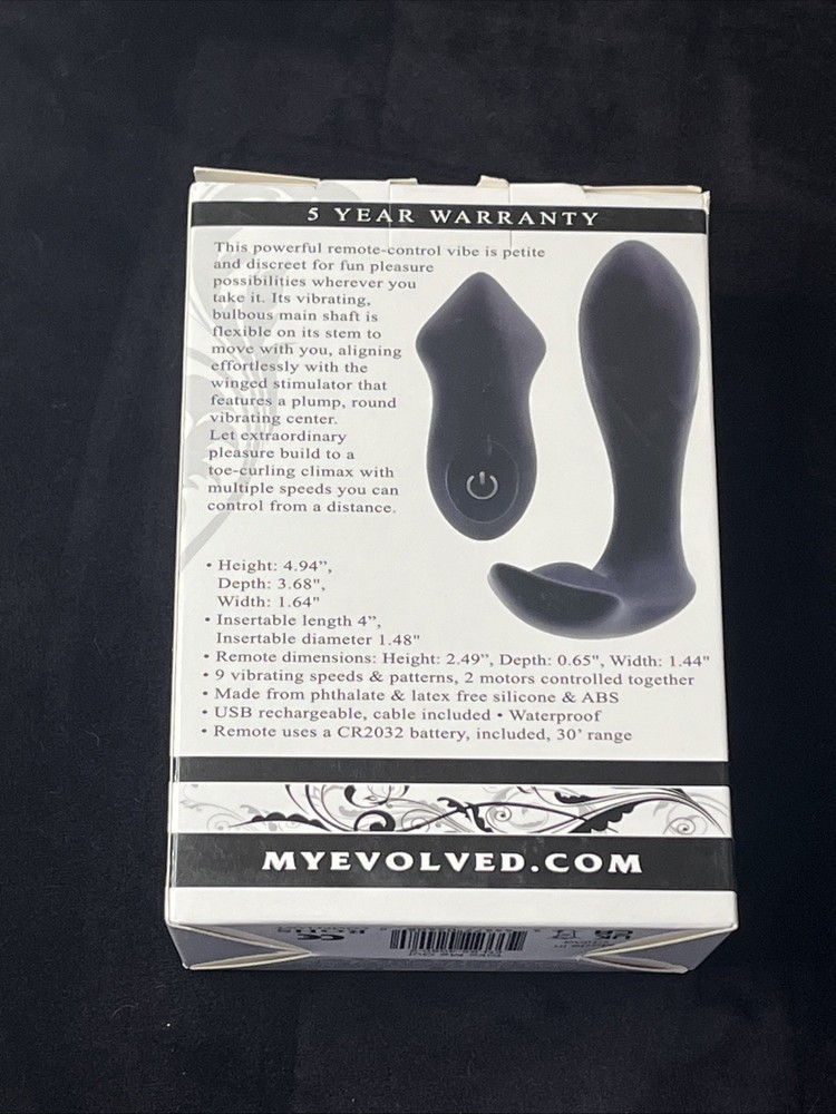 Evolved Take Me Out Remote Range 30’ Silicone Rechargeable