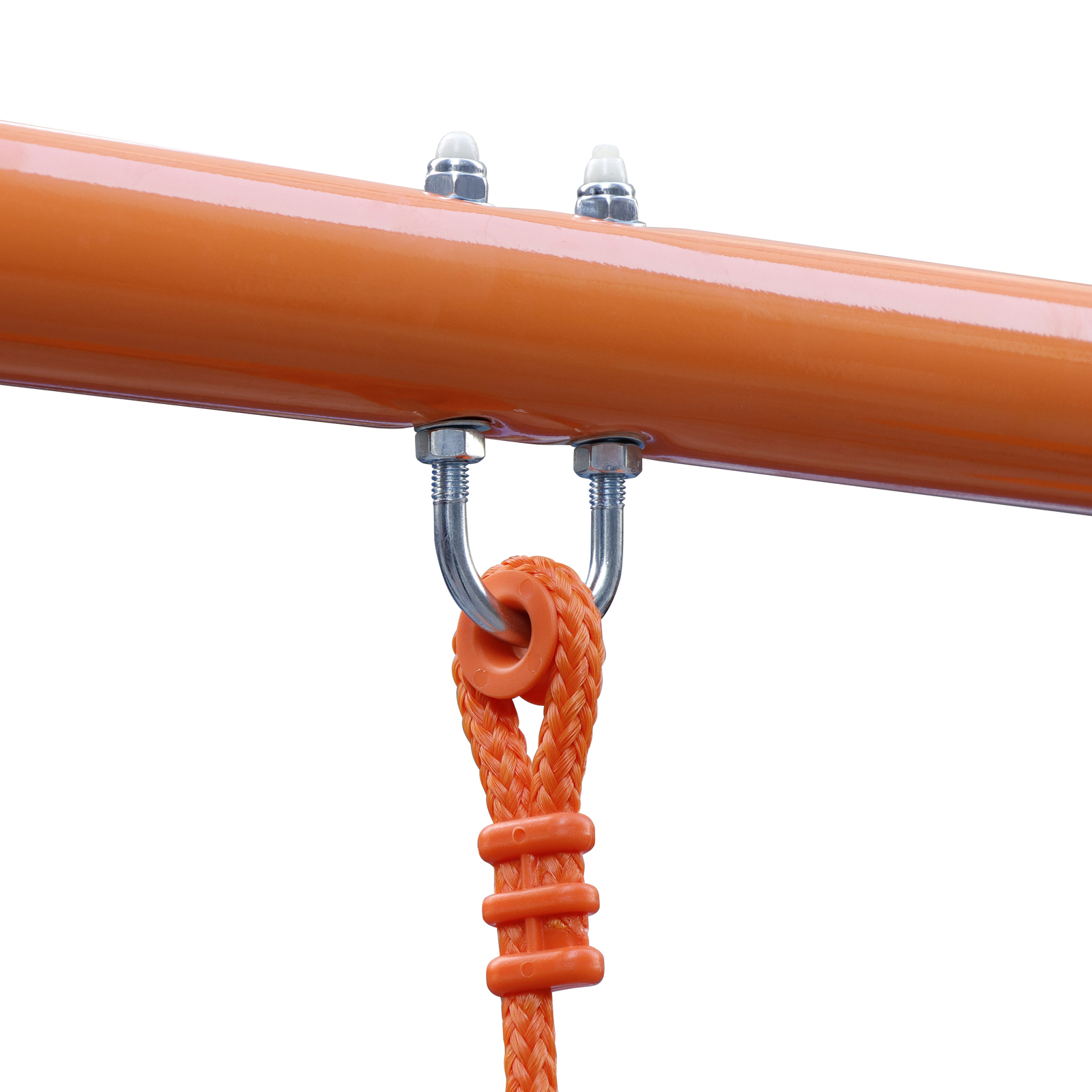 Double Kids Play Swing Set w/ 2 Seats & 1 Glider for Outdoor Backyard Heavy-Duty