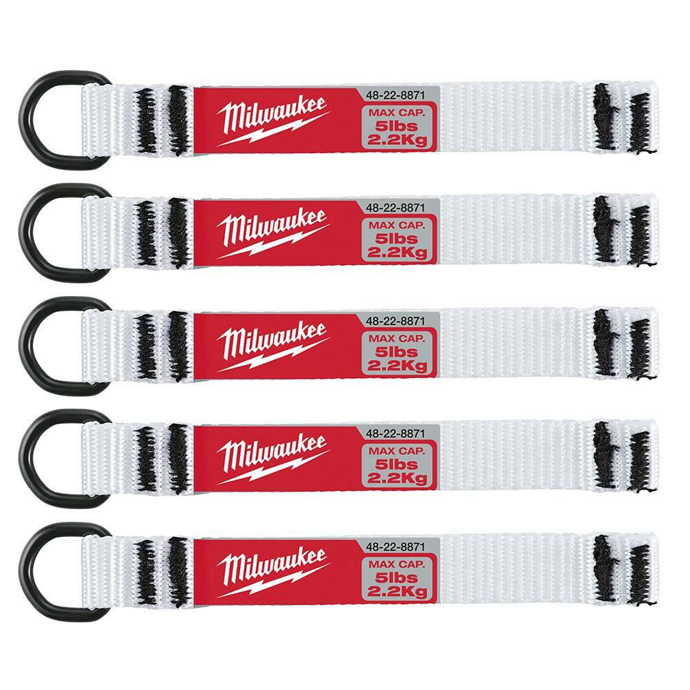 Milwaukee 48-22-8871 5 pc 5 lb D-Ring Web Attachment