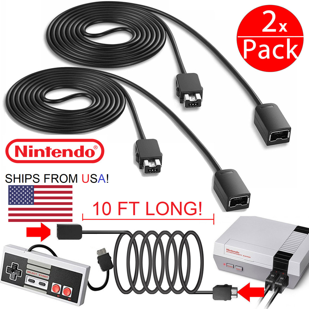NES-SNES Mini Classic Controller Extension Cables