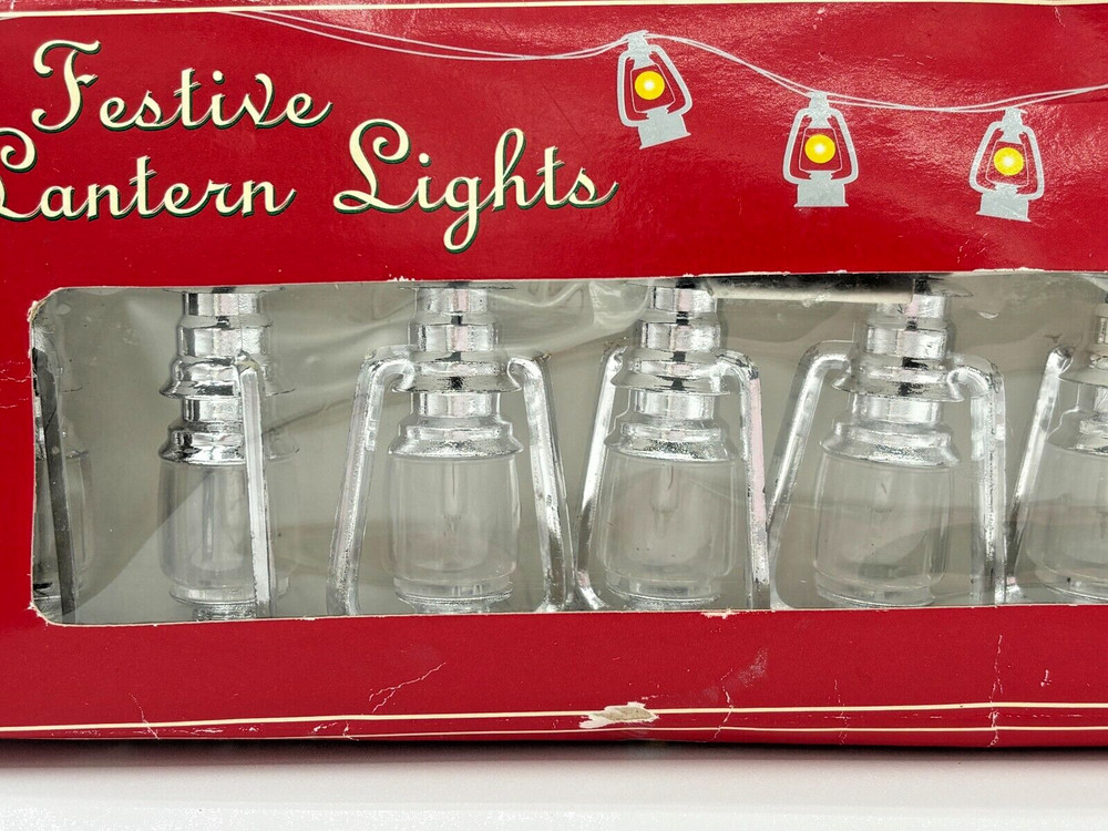 Restoration Hardware Festive Lantern Lights Indoor Lighted String NOS Model 6113