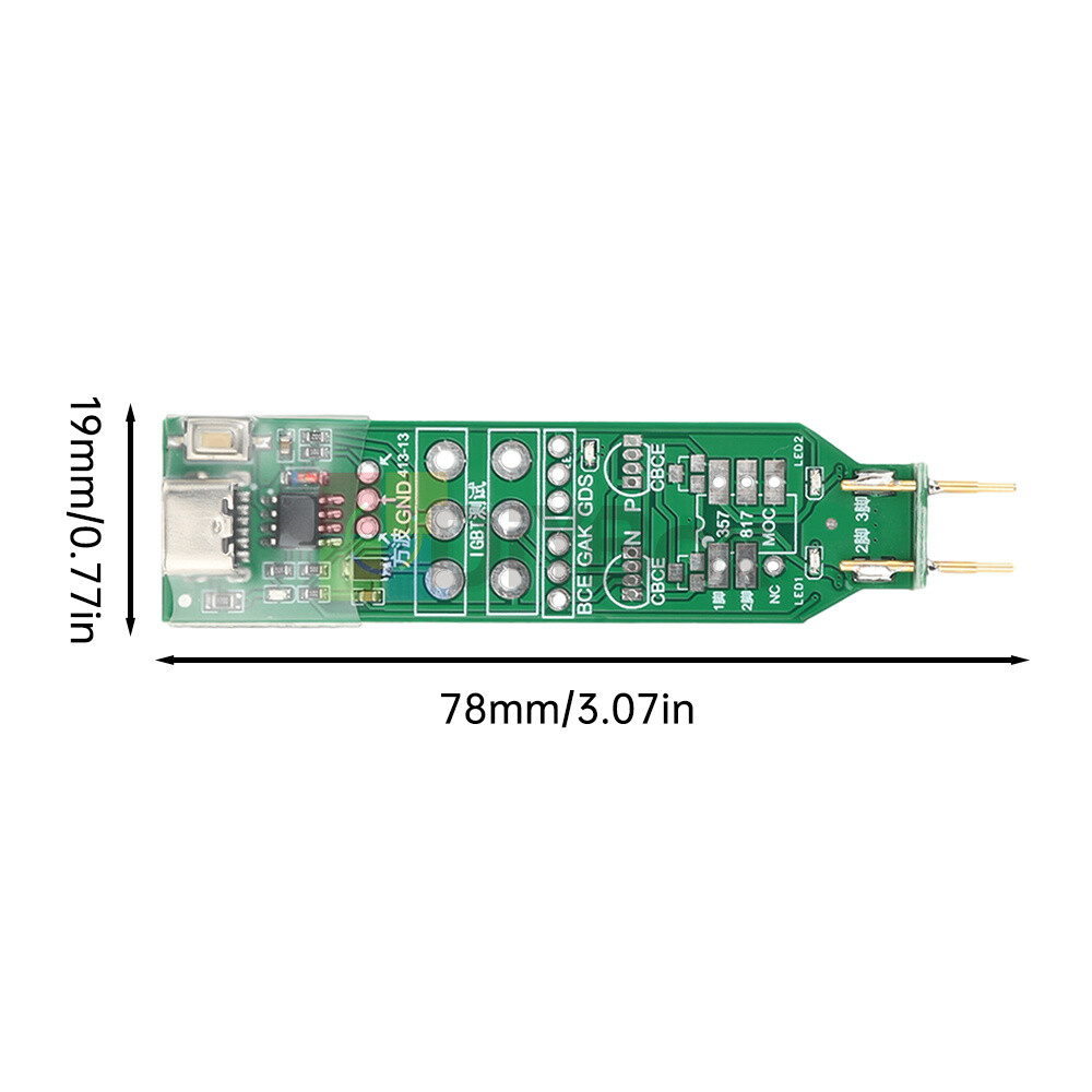 Multi-functional Light-emitting Electronic Tester Triode MOS IGBT Repair Tester