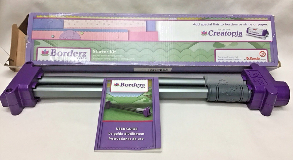 Xyron Borders Emboss Rollers for Creatopia Floral Design Flowers Embossing