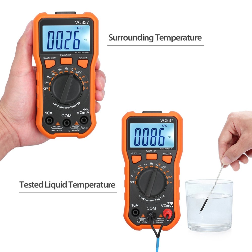 Proster Autoranging Multimeter 6000 6000 Counts, 6000 Counts NCV Capacitance
