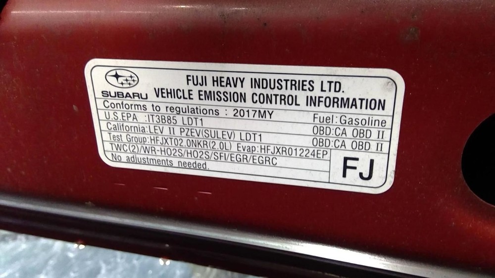 XV CROSST 2017 Transmission Shift 1004863