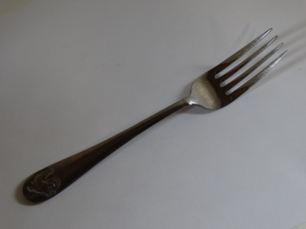 Pfaltzgraff ROOSTER Stainless Flatware salad fork  7 3/8"