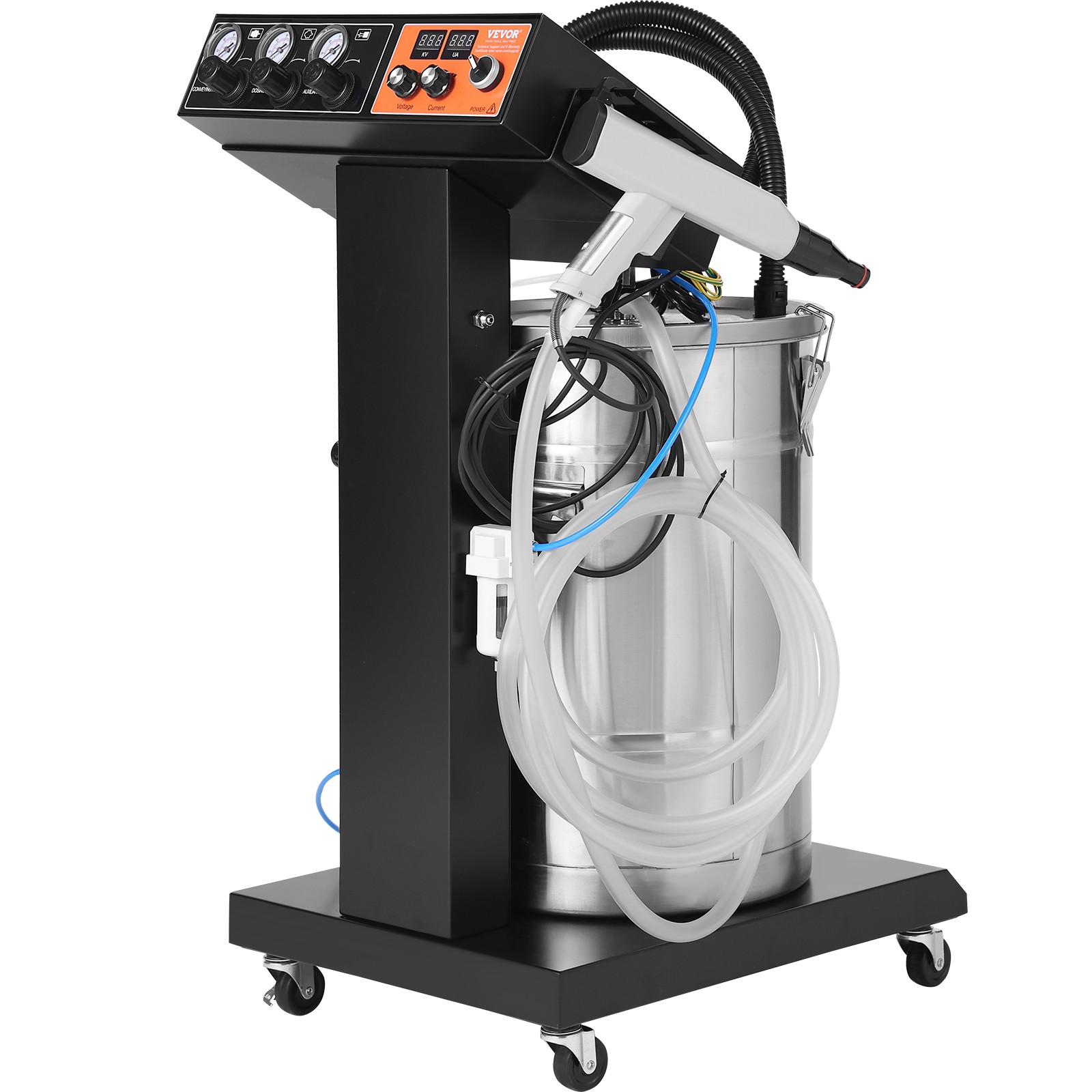 VEVOR Powder Coating System 40 W 100KV Electrostatic Output 50L Powder Hopper