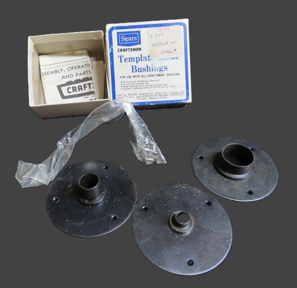 Sears Craftsman Router Access - Template Bushings - Edge Guide - Bit Sharpener