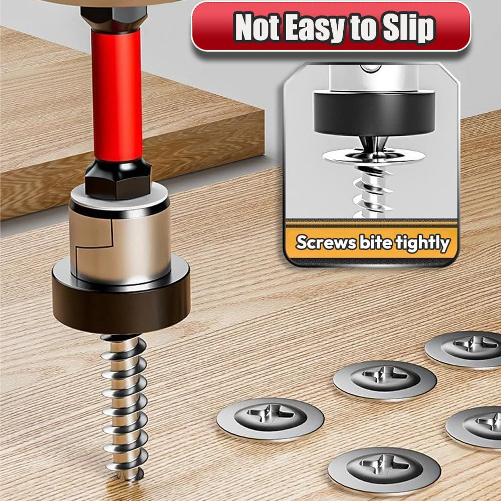 5pcs Drywall Screw Setter, Magnetic Positioning Screwdriver Bits PH2 Bits,...