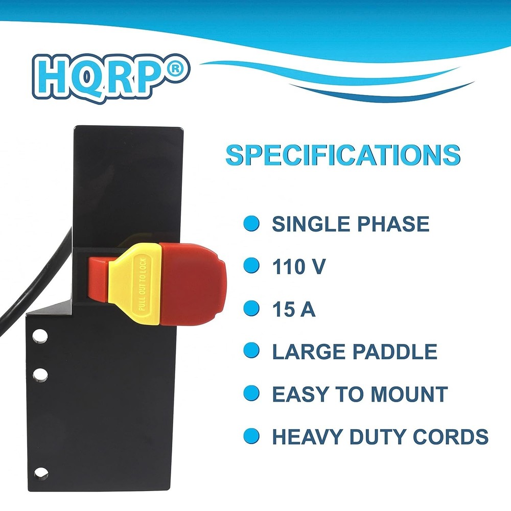 Convenient 15A Power Tool Switch with Dust Control for Workshop Efficiency