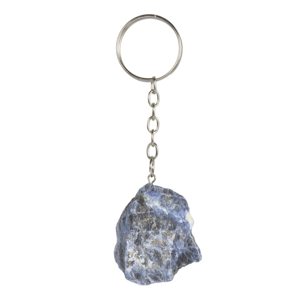 Raw Sodalite Keychain by New Moon Beginnings