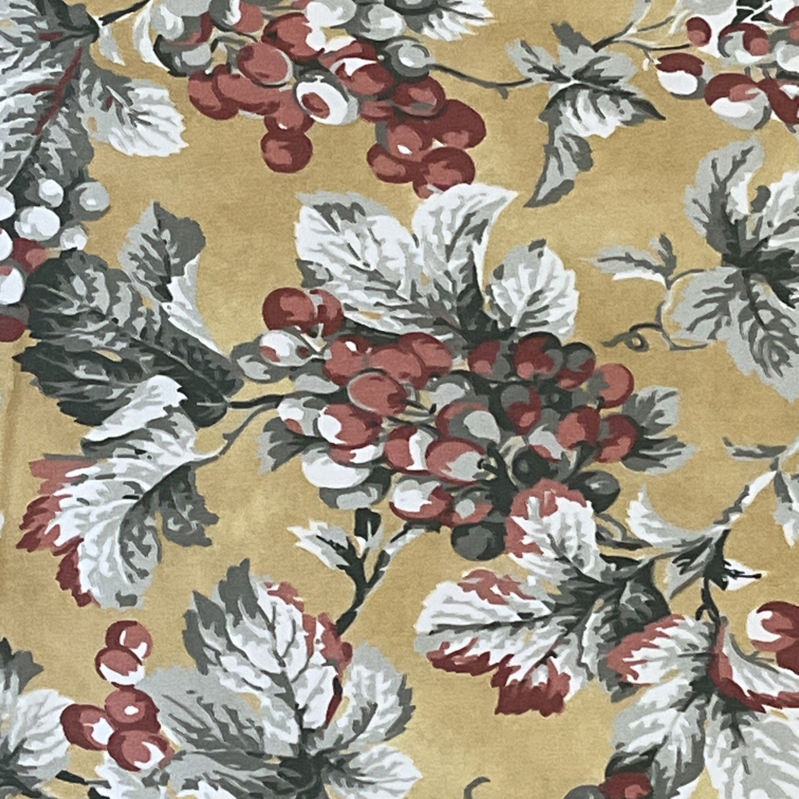 Williams Sonoma Toscane Gold Grapes Tablecloth Italy 68 x 108