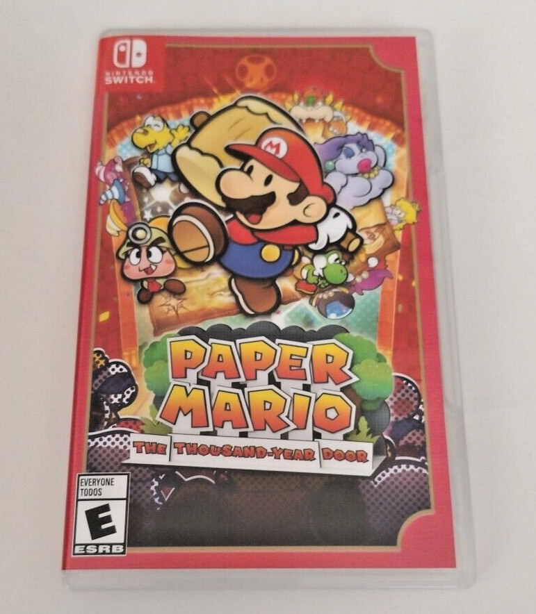 Authentic OEM Box Case & Artwork Nintendo Switch Paper Mario Thousand Year Door