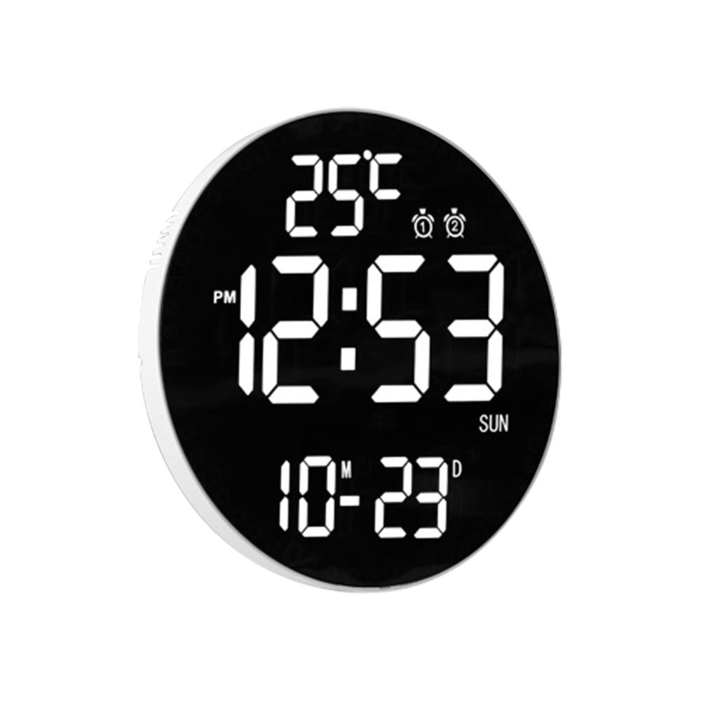 Digital Wall Clock, Digital ClockAdjustable Brightness Large LED DisplayAlarm CW