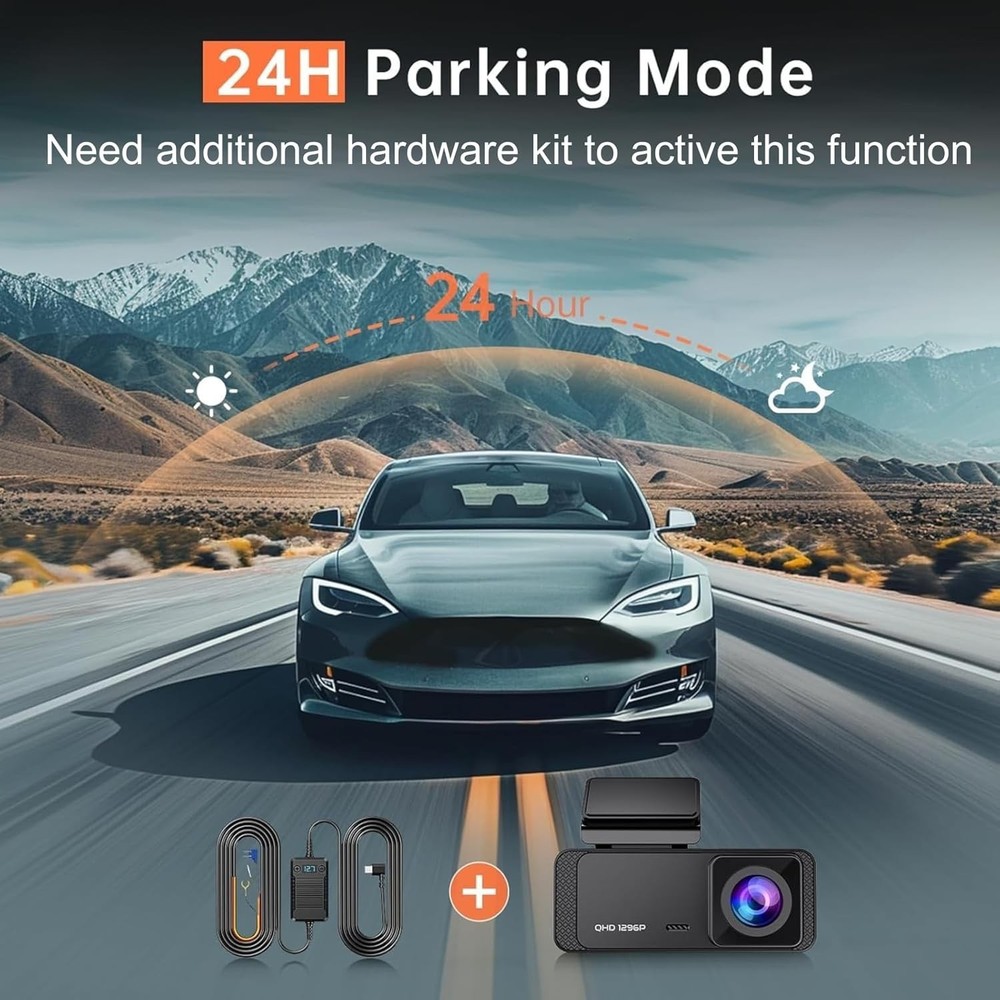 V300 HD WiFi Dash Camera - Ultimate Protection with 170° View & Loop Recording