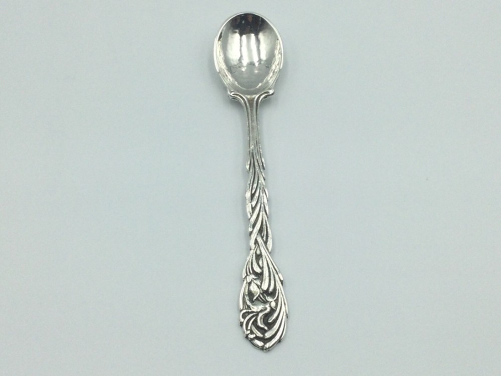 SOLID SILVER SPOON, OMAR RAMSDEN, ROSEMARY PATTERN, LONDON C1938