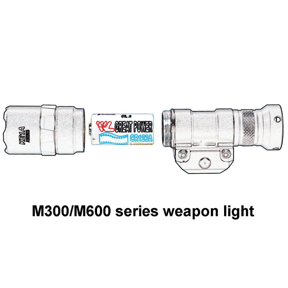 M300B LED Light with Remote Pressure Switch Controller Flashlight for Rifle