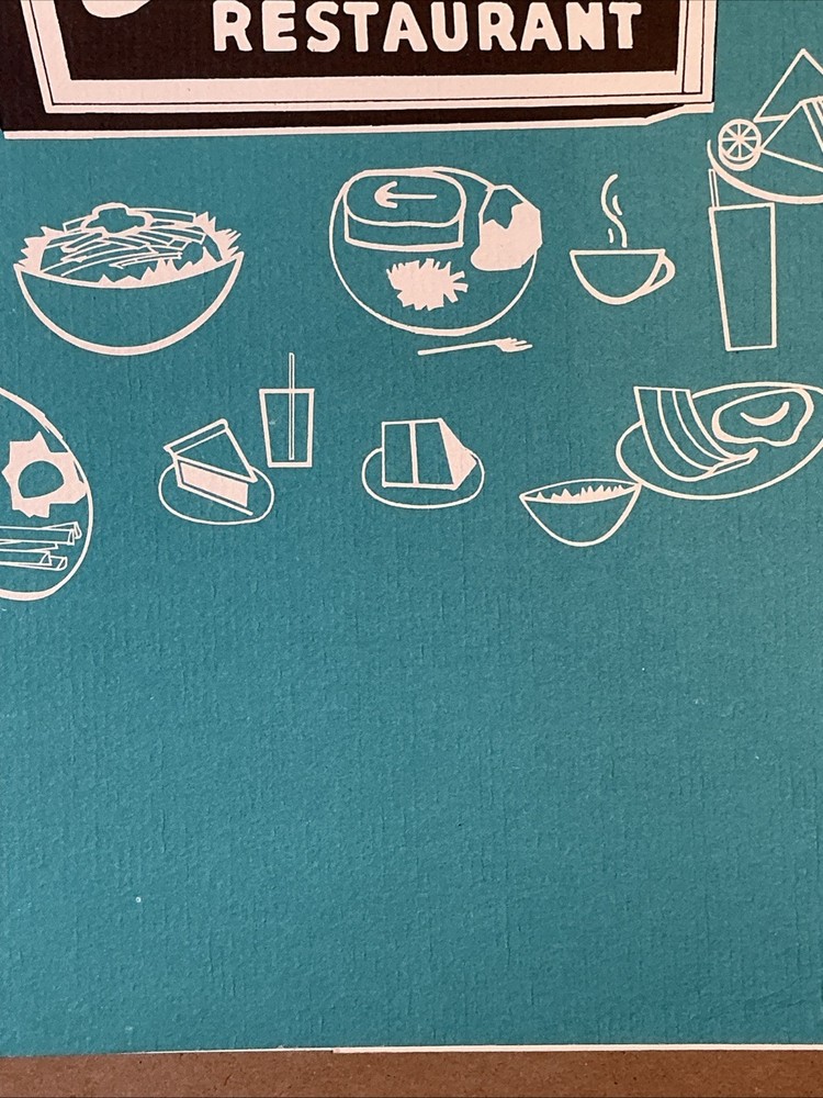 Vintage Greenfields Restaurant Menu INV-P0594