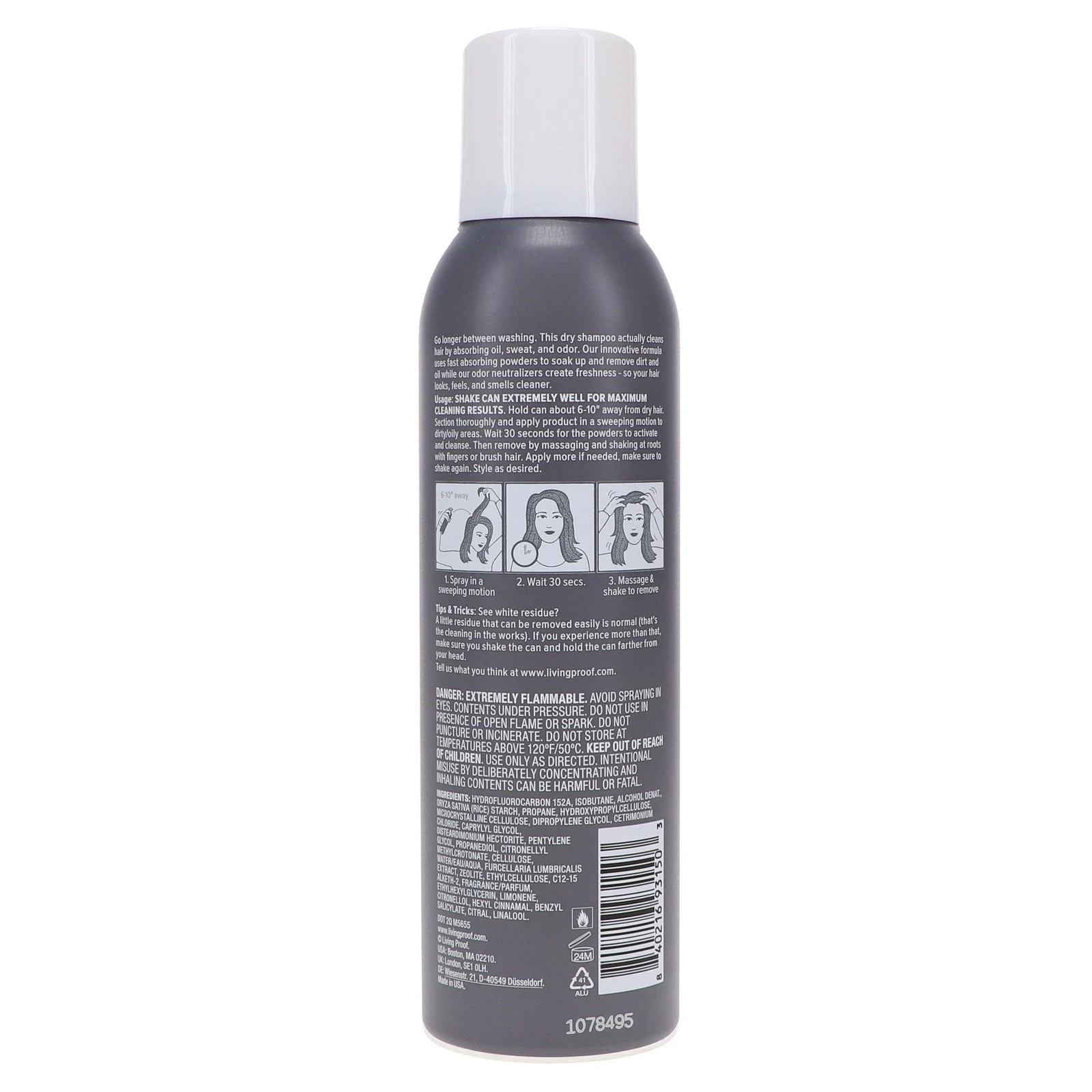 Living Proof Perfect Hair Day- PHD- Dry Shampoo 5.5 oz Removes oil, odor, sweat