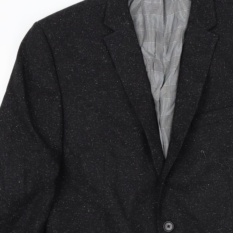 NEXT Mens Black Wool Blend Suit Jacket Size M