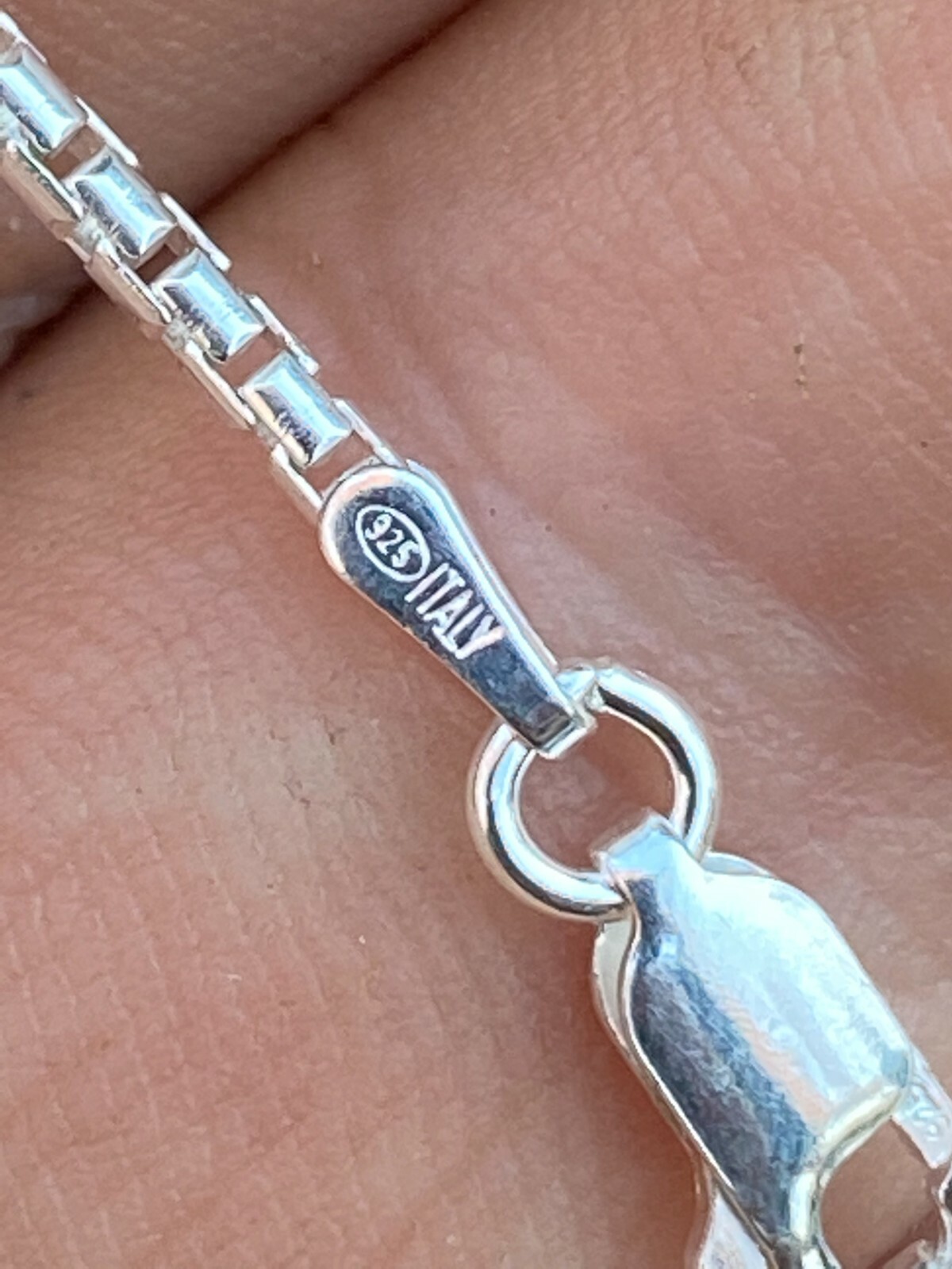 Real Solid 925 Sterling Silver Rounded Box Chain 1-3mm Necklace Men Ladies Snake